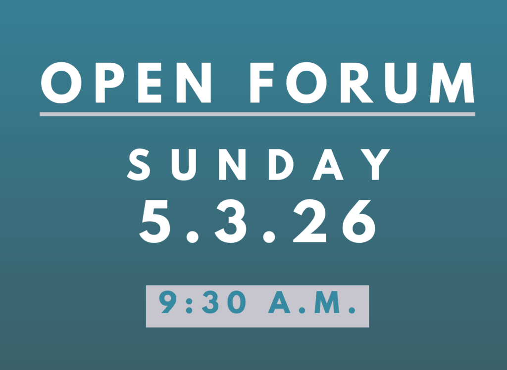 Open Forum May 2026